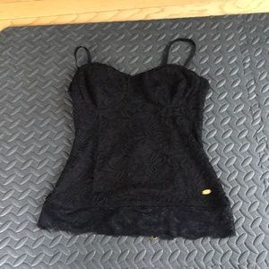 Lace convertible (strap or strapless) top